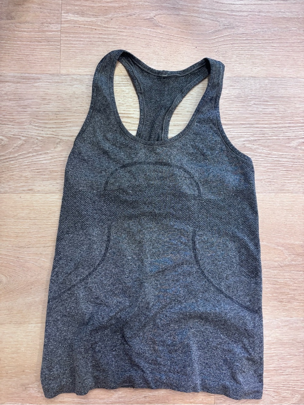 lululemon athletica Heather Charcoal Gray Racerback Tank